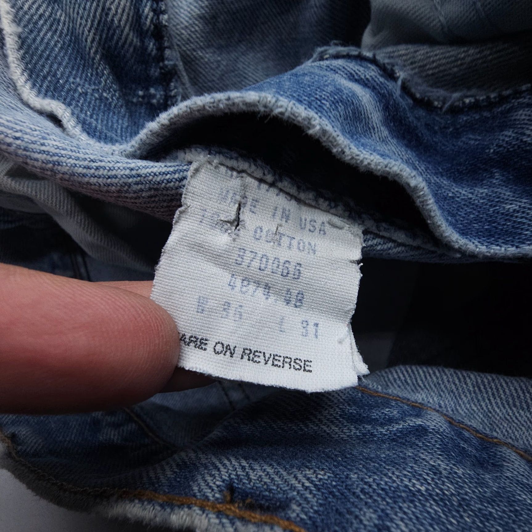 Vintage VINTAGE Saddle King Jeans Mens 36 x 31 Distressed 80s USA Logo Denim Blue 5-Pocket Womens/Mens? Size US 36 / EU 52 - 5 Thumbnail