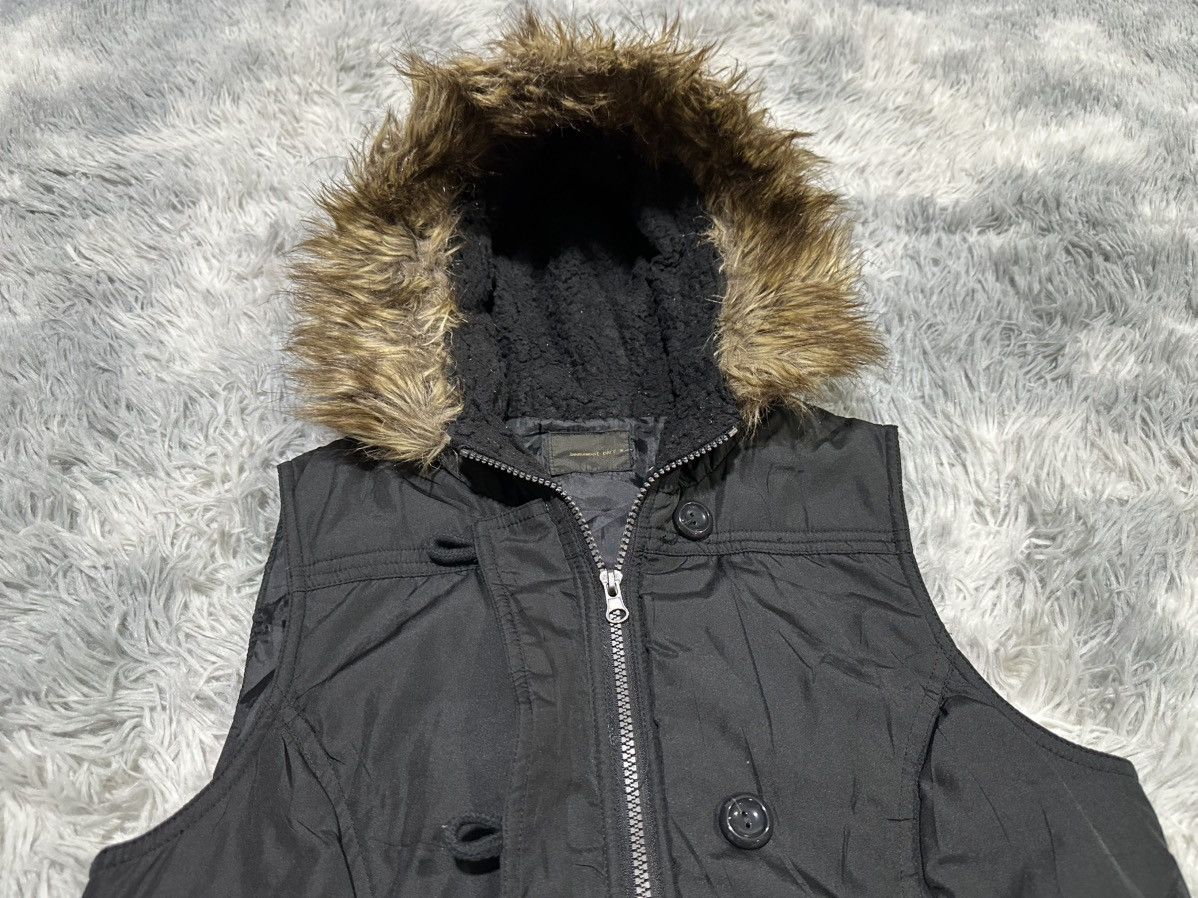 If Six Was Nine 🔥Y2K Beaumont Carr Fur Down Vest Jacket Hoodie Goth Punk Size US M / EU 48-50 / 2 - 2 Thumbnail