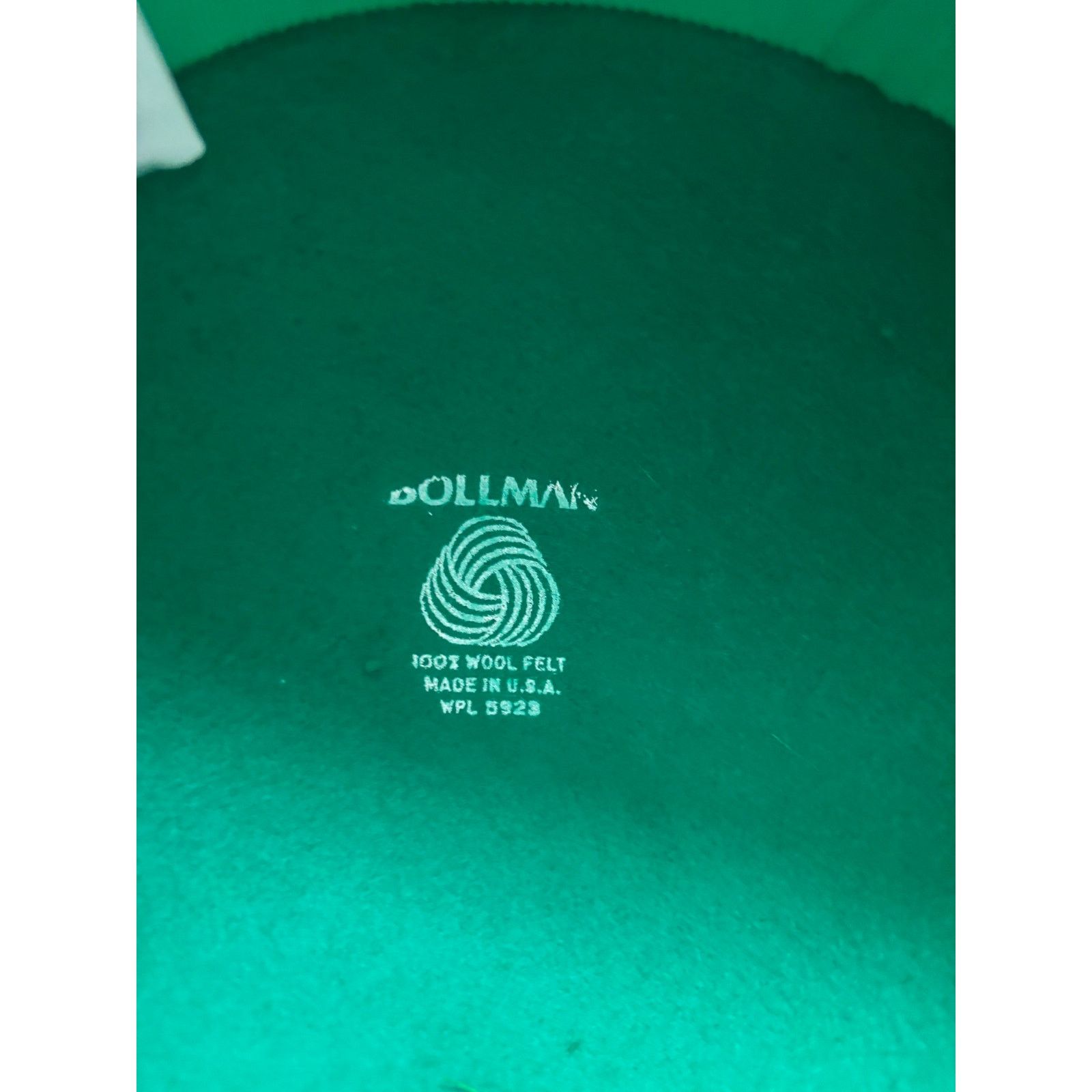 Vintage Sandra of New York Hunter Green Wool Black Tulle Vintage Hat Size ONE SIZE - 6 Thumbnail