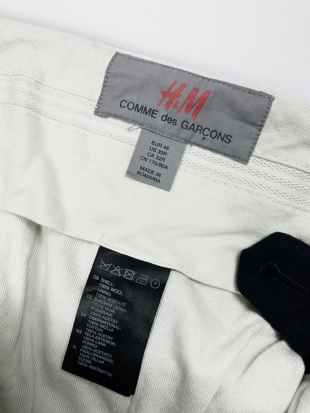 Comme des Garcons × H&M × Vintage rare Comme Des Garçons x H&M Wool Trousers Vintage Archive Size US 30 / EU 46 - 11 Thumbnail