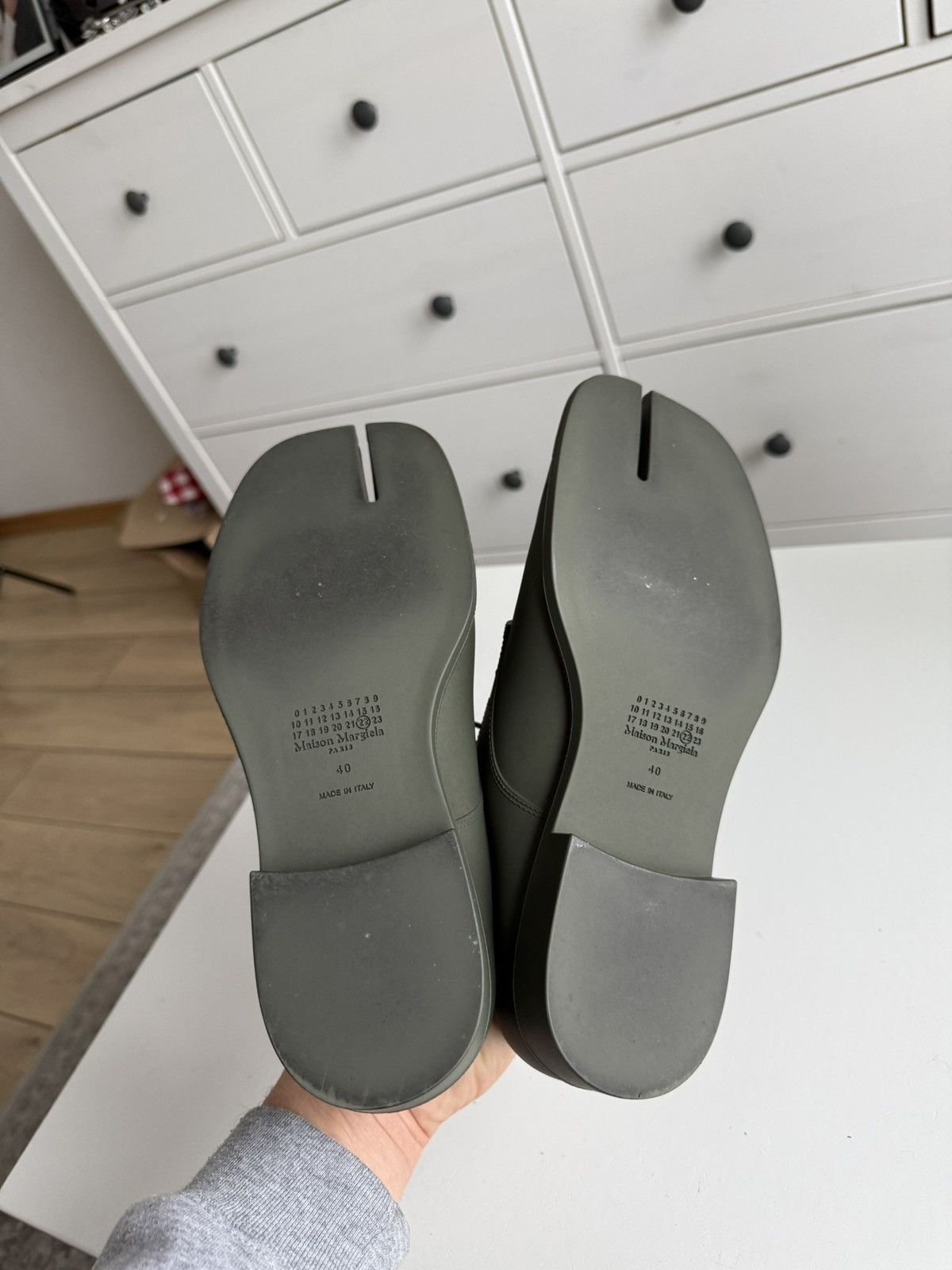 Designer × Maison Margiela Maison Margiela tabi derby loafers shoes US7 designer opium Size US 7 / EU 40 - 4 Thumbnail