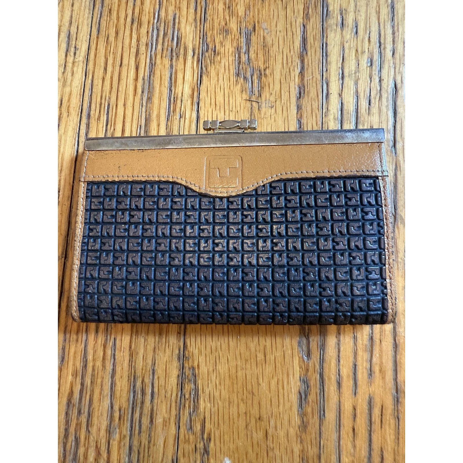 TED LAPIDUS Vintage Ted Lapidus Womens Wallet Black Tan Leather Size ONE SIZE - 1 Thumbnail