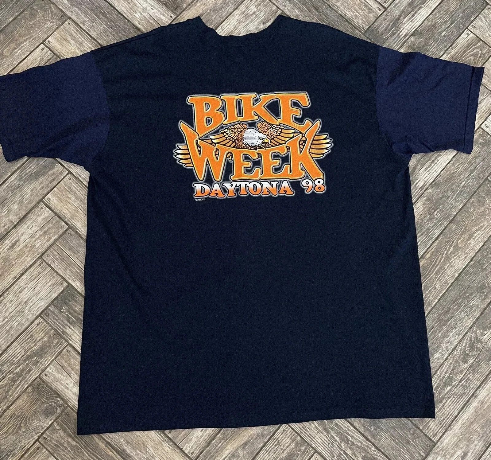 Vintage VINTAGE 1998 DAYTONA BIKE WEEK Biker Mens MOTO SHIRT MENS Size US XXL / EU 58 / 5 - 3 Thumbnail