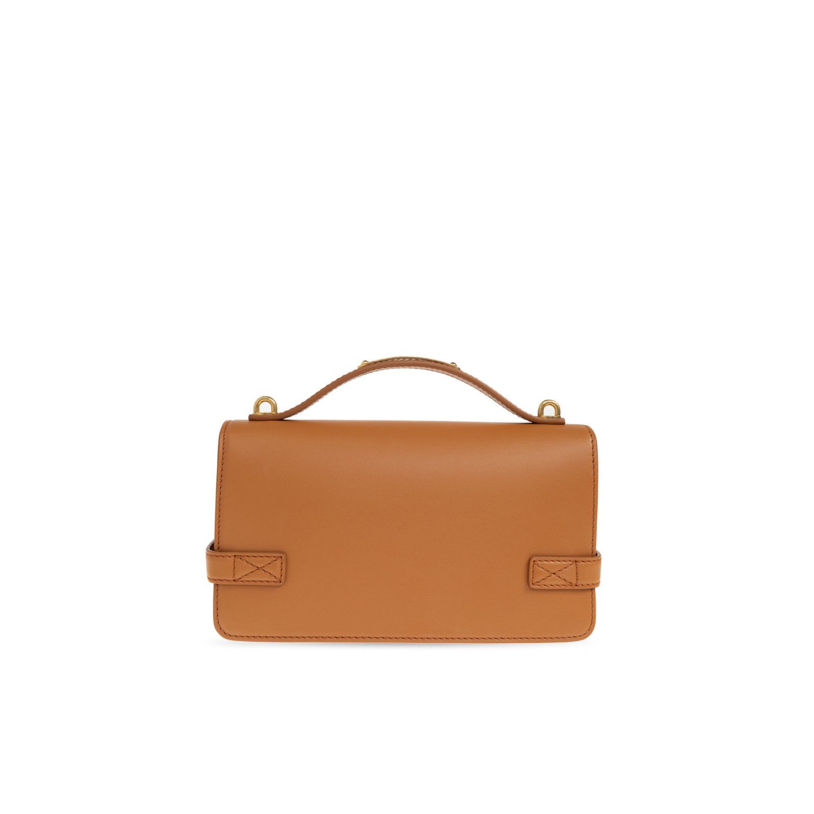 Balmain BALMAIN B-Buzz 24 Brown Leather Shoulder Bag New Size ONE SIZE - 2 Thumbnail