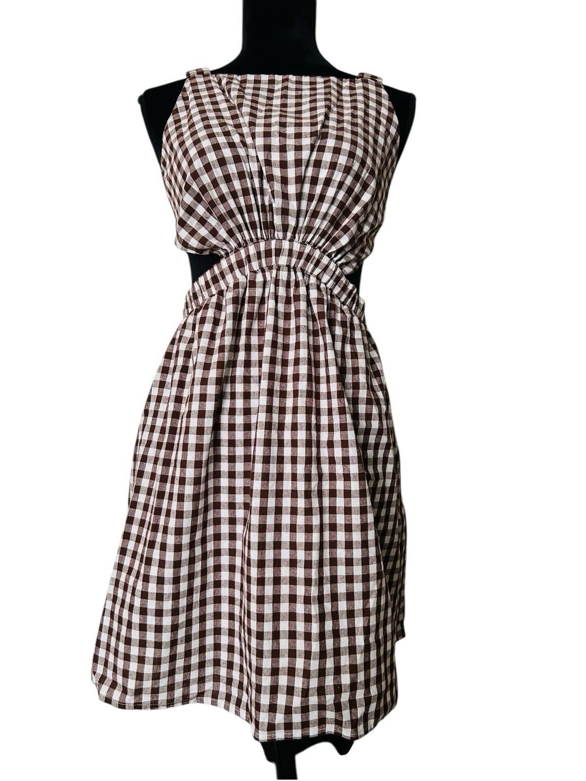 Other Dissh August Chocolate Gingham Dress - Sz AU 10 US 6 (008) Size M / US 6-8 / IT 42-44 - 7 Thumbnail