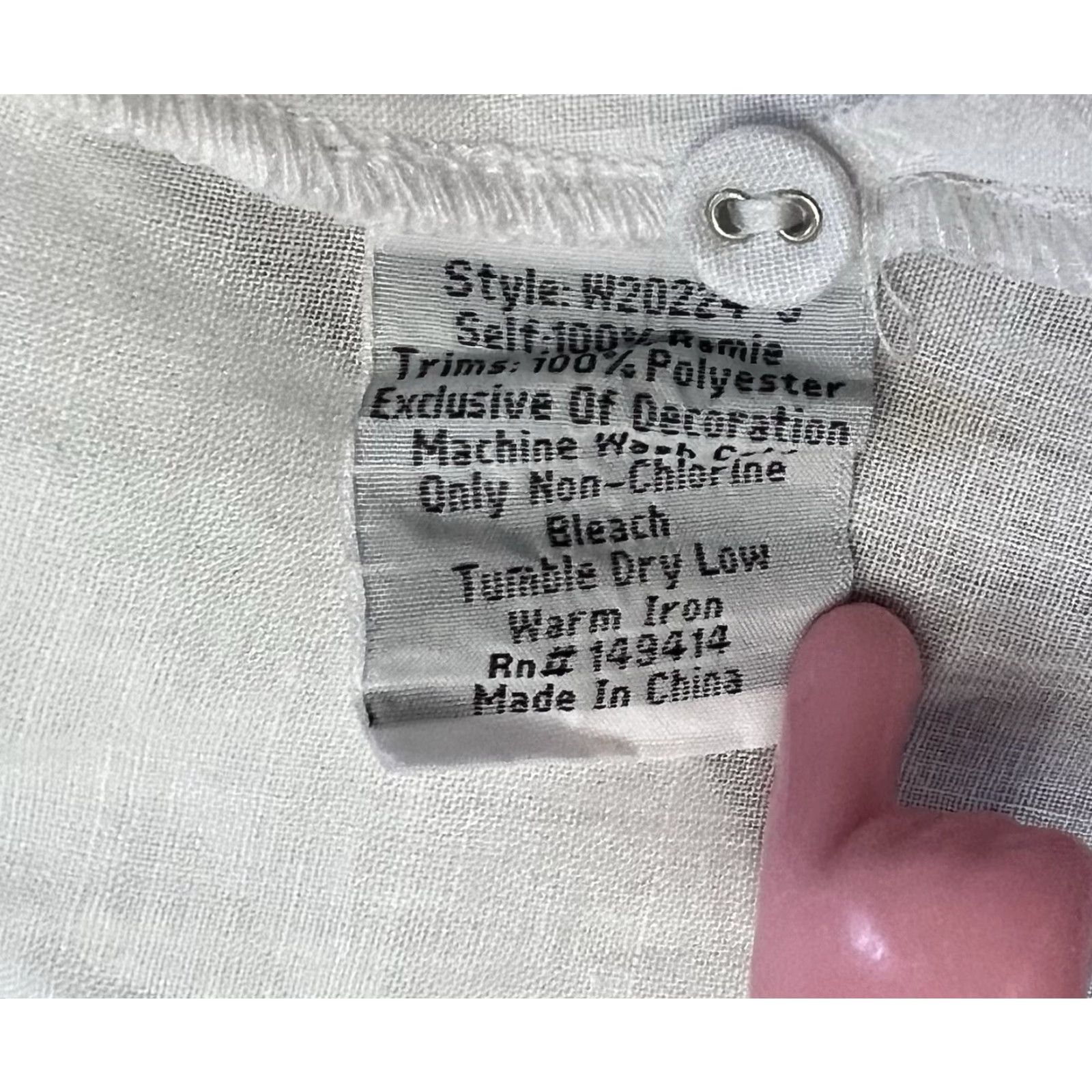 Johnny Was **EUC Johnny Was Blue Ruffle Sleeve Women's Blouse M** User: **EUC Johnny Was Blue Ruffle Sleeve Blouse Women's M** Size M / US 6-8 / IT 42-44 - 7 Thumbnail