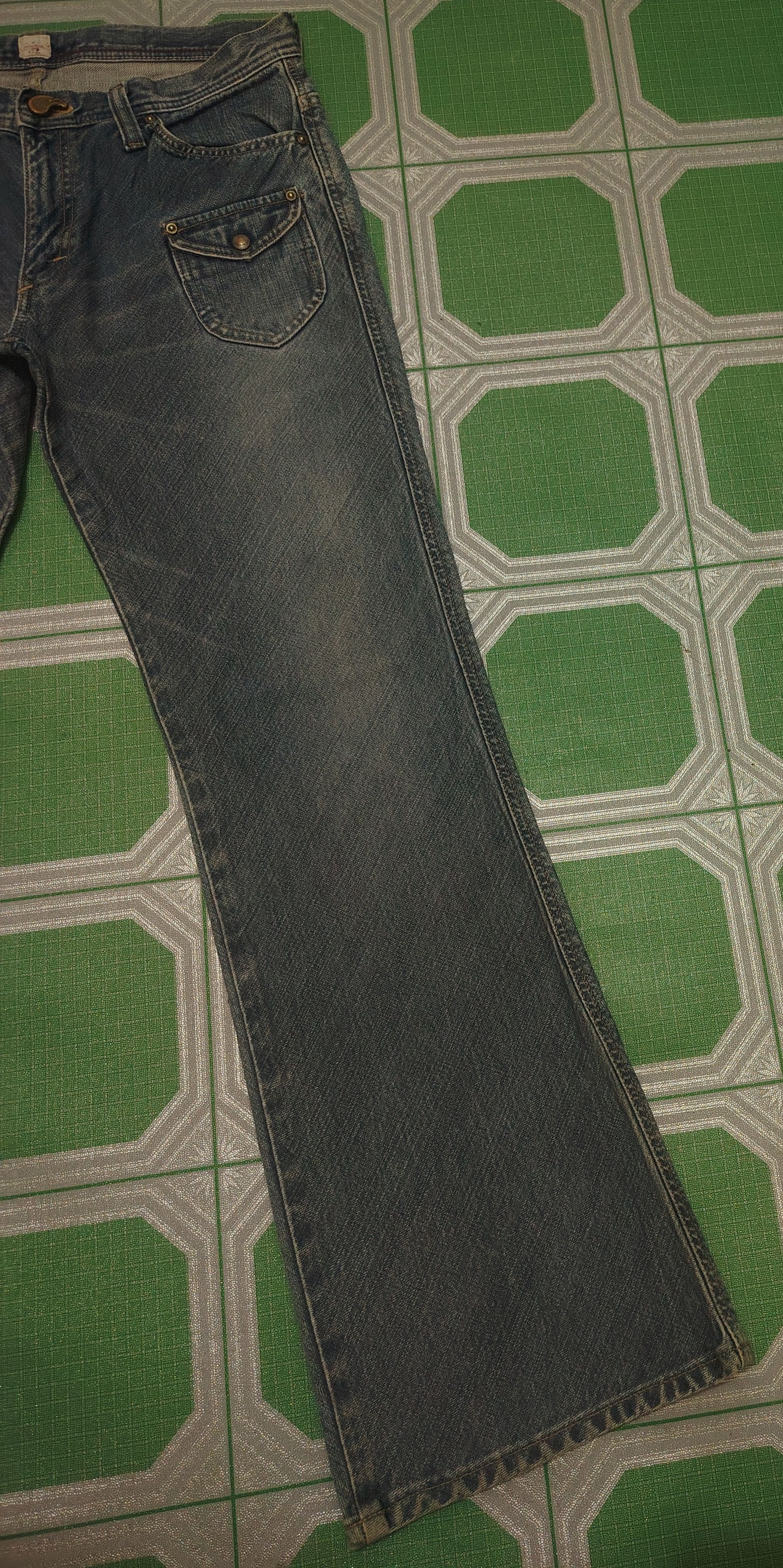 If Six Was Nine Japanese Lee Exclusive Flared Jeans Size US 31 - 3 Thumbnail