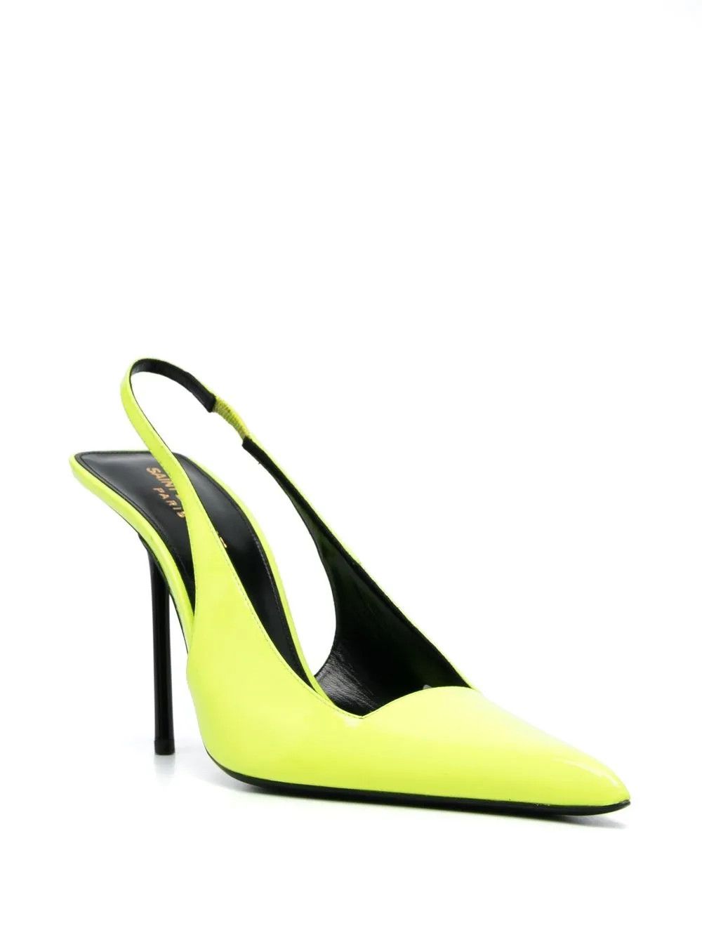 Saint Laurent Paris o1y0126 Soft Leather Pumps in Yellow Size US 6 / IT 36 - 2 Thumbnail