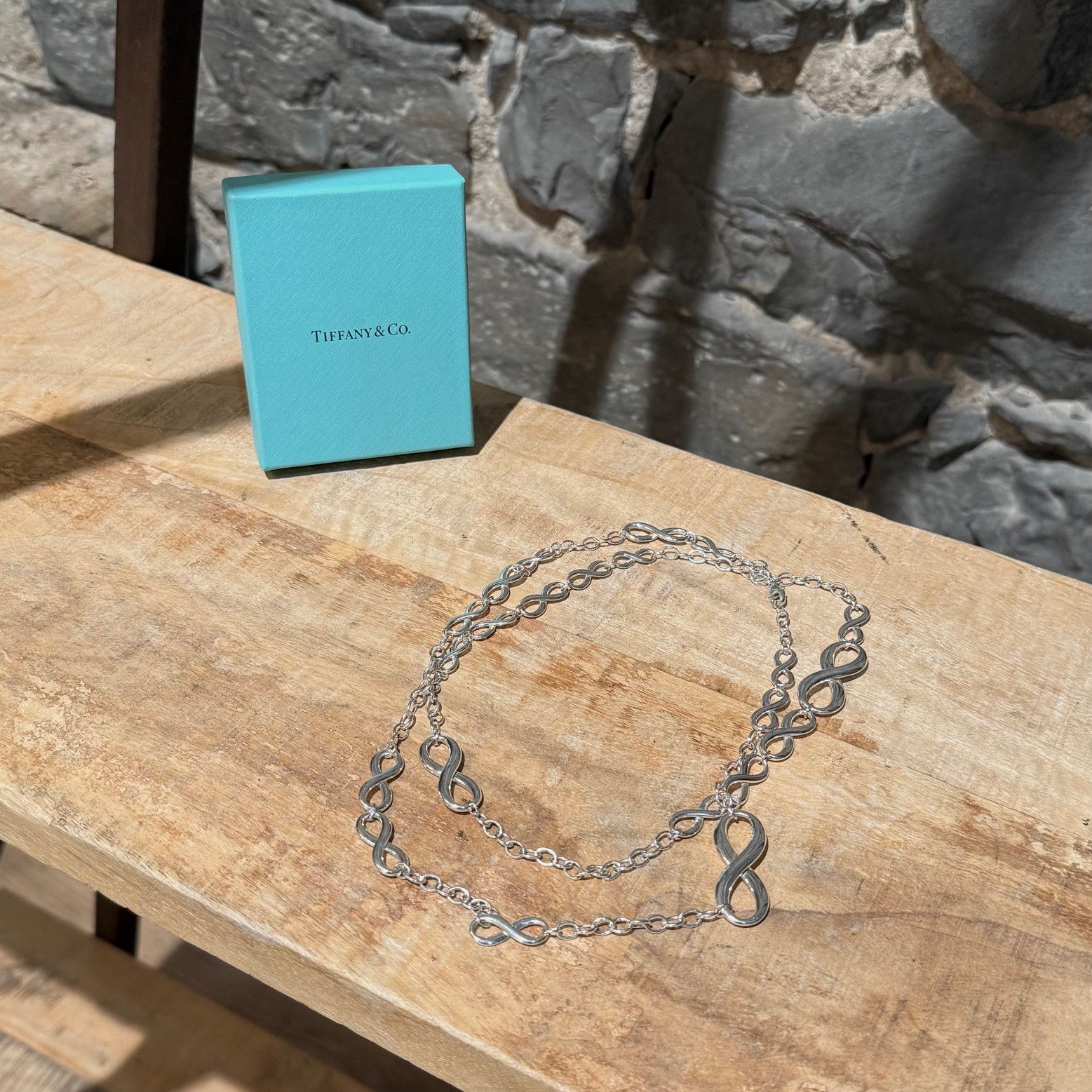 Tiffany & Co. Tiffany & Co Long Infinity Station Sterling Silver Necklace Size ONE SIZE - 1 Thumbnail