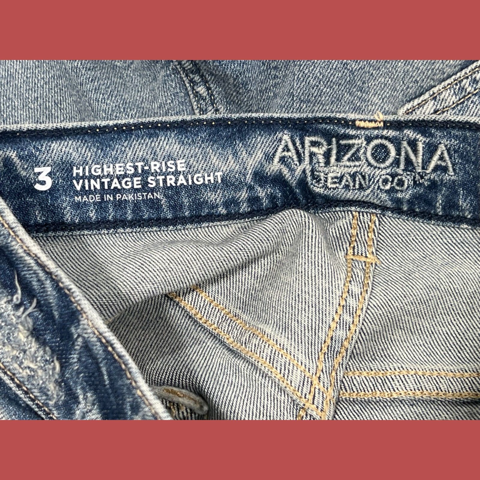 Arizona Jean Co. Arizona - Women's Vintage Straight Jeans - High Rise-Slim Fi Size 26" / US 2 / IT 38 - 11 Thumbnail