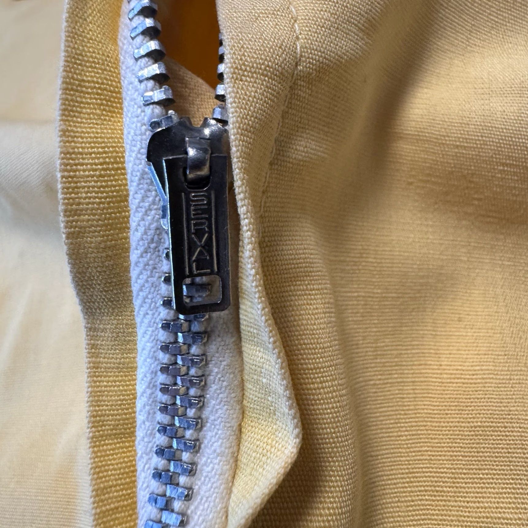 Vintage VINTAGE Dan River Redi Jac Jacket Women’s 12 Yellow Cotton Canvas Short Zip Casual 60’s Womens Size XL / US 12-14 / IT 48-50 - 6 Thumbnail