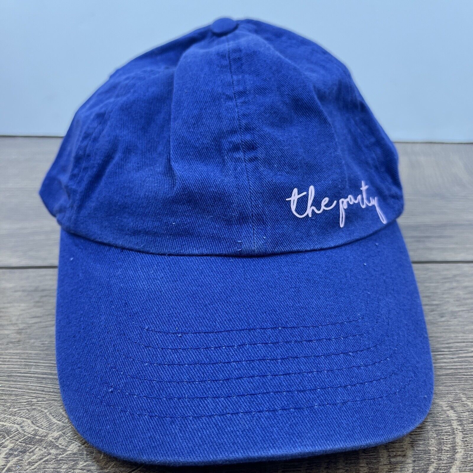 Other The Party Hat Party Blue Hat Adjustable Adult Size Hat Blue Size ONE SIZE - 1 Thumbnail