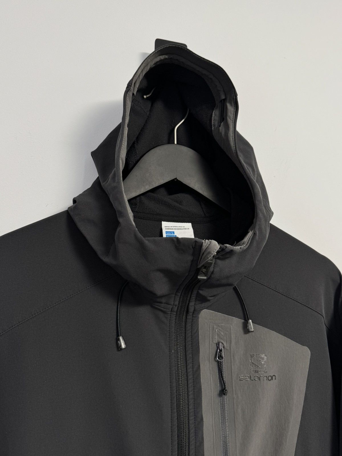Salomon Salomon Men's Hoodie Polyamide with Elastane, Nylon Full Zip Size US L / EU 52-54 / 3 - 7 Thumbnail