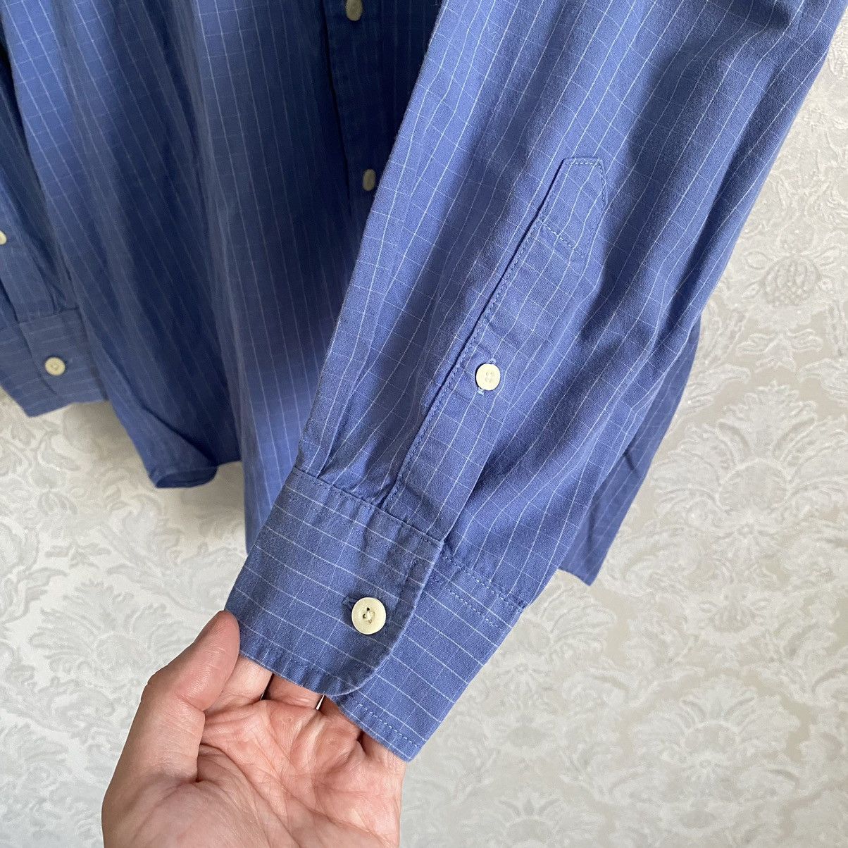 Burberry Vintage Thomas Burberry 90s Pocket Logo Button Up Shirt Size US XL / EU 56 / 4 - 8 Thumbnail