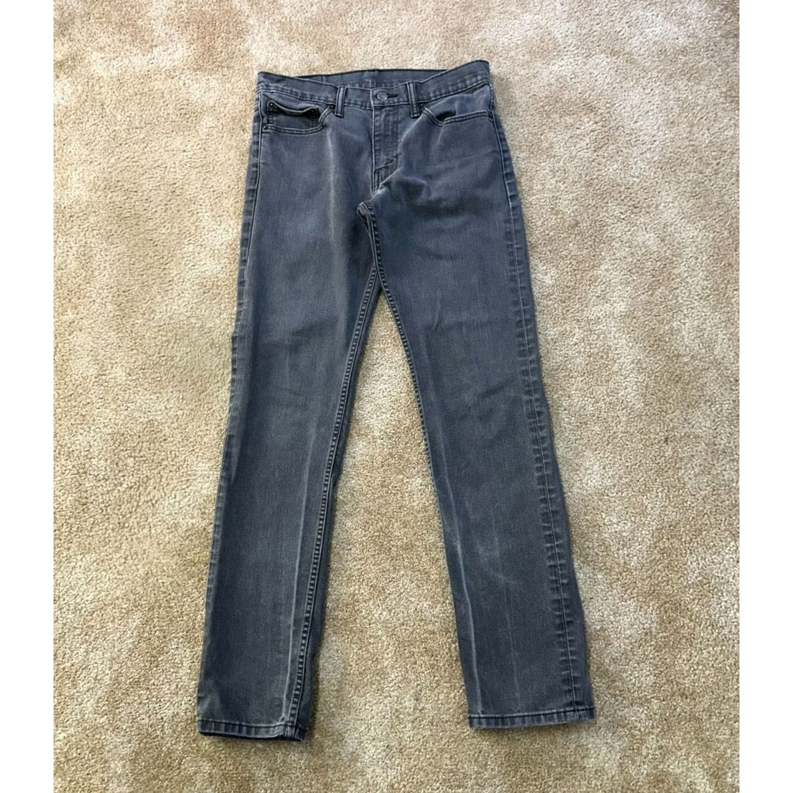 Levi's Levi's 511 Slim Straight Leg Jeans Men 32x34 Gray Denim Stretch Size US 32 / EU 48 - 2 Thumbnail