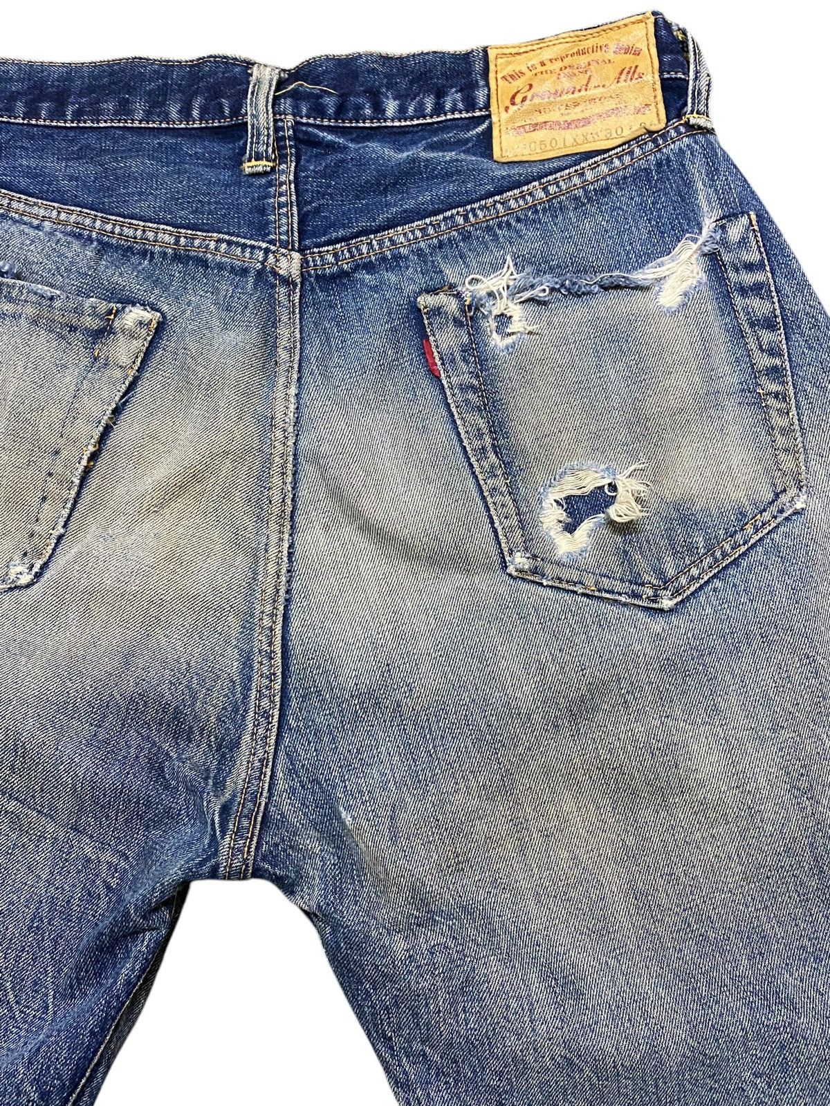 The Silver Stone Vintage Silver Stone Selvedge MudWash Distressed Short Jeans Size US 31 - 6 Thumbnail