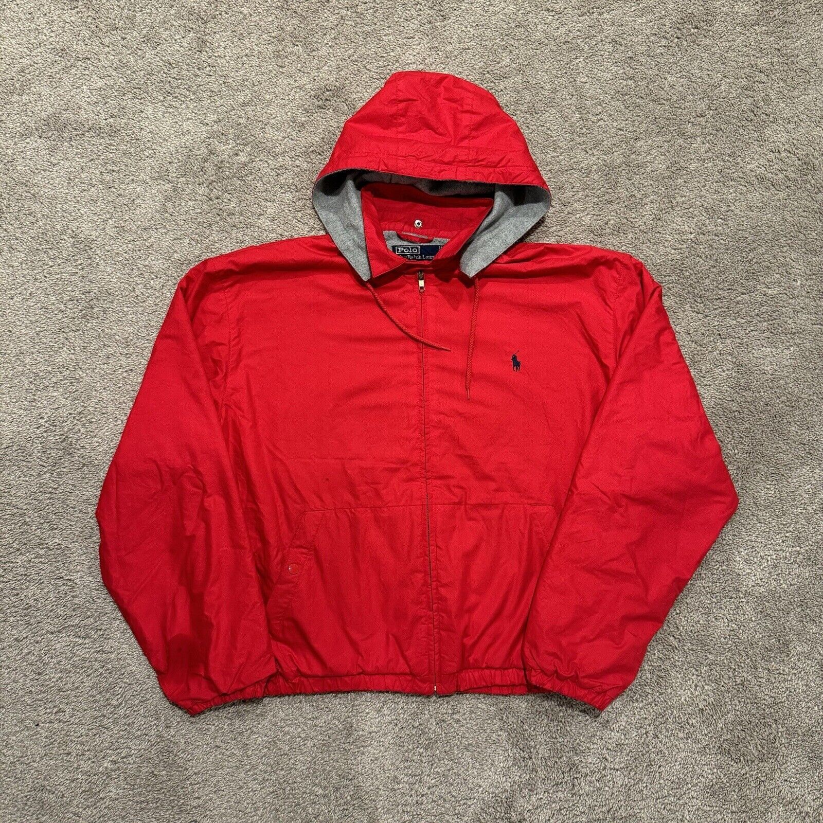 Red polo windbreaker sales
