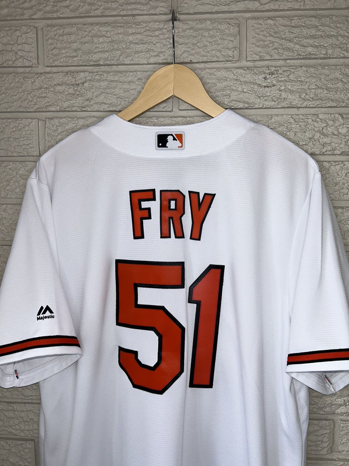 MLB × Majestic Majestic Baltimore Orioles Paul Fry Baseball Jersey Size US L / EU 52-54 / 3 - 8 Thumbnail