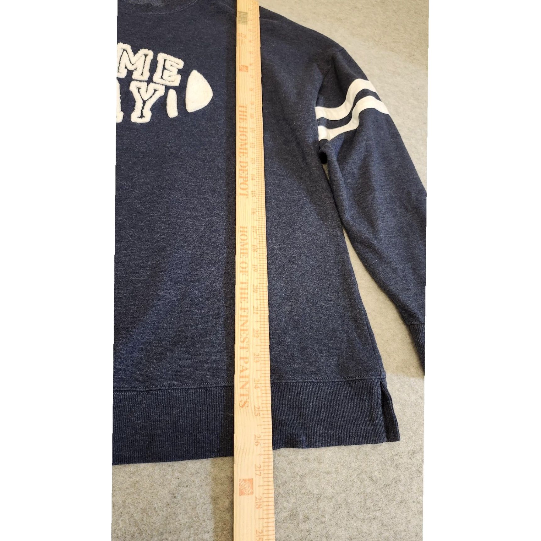 Vintage Lane Bryant Sweatshirt Womens 2X Blue Game Day Chenille Football Pullover Crew Neck Long Sleeve Plus Size Sports Graphic Print Size XXL / US 16-18 / IT 52-54 - 7 Thumbnail