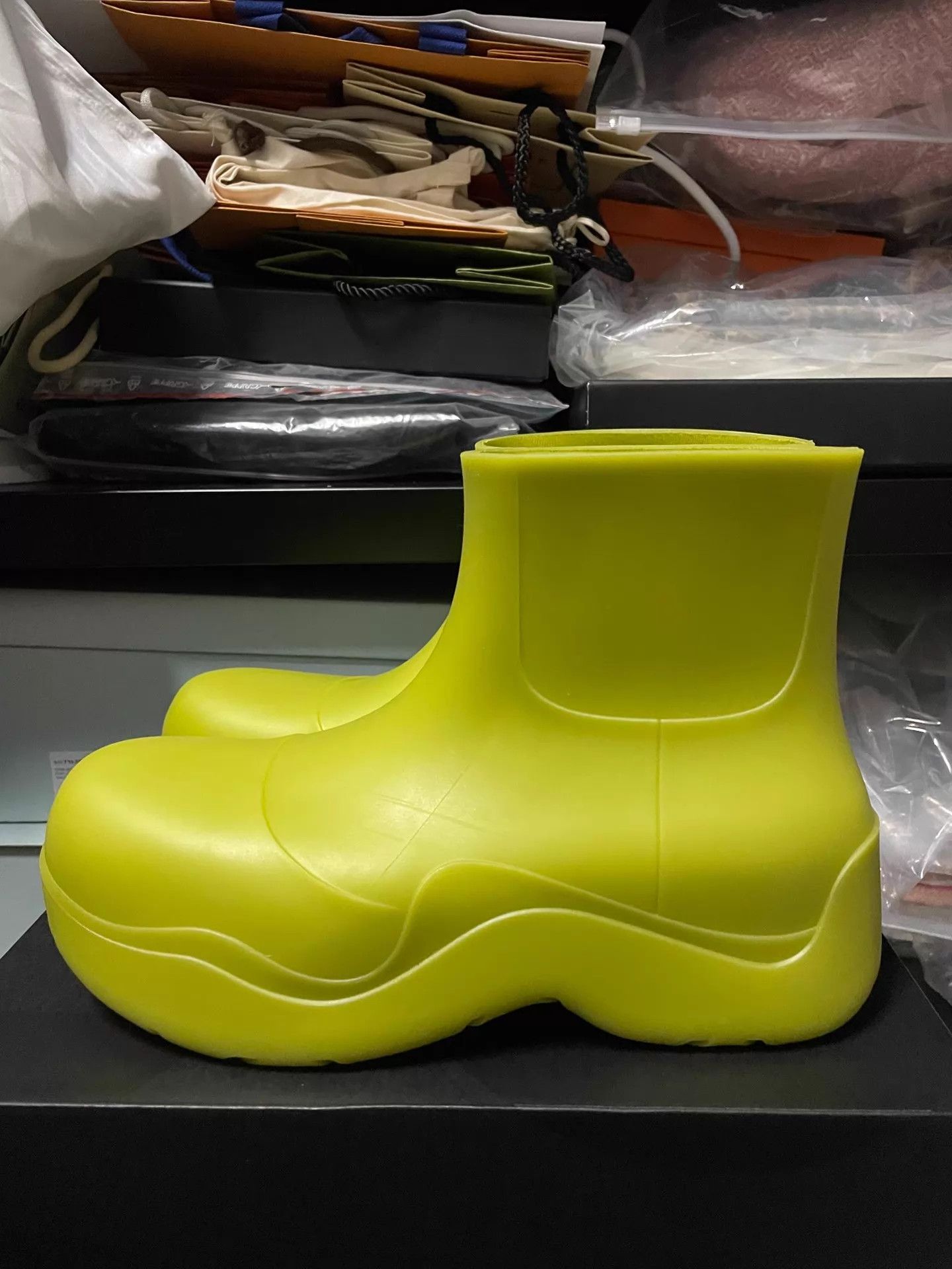 Bottega Veneta BV rain boots avocado green size 41 Size US 8 / EU 41 - 1 Thumbnail