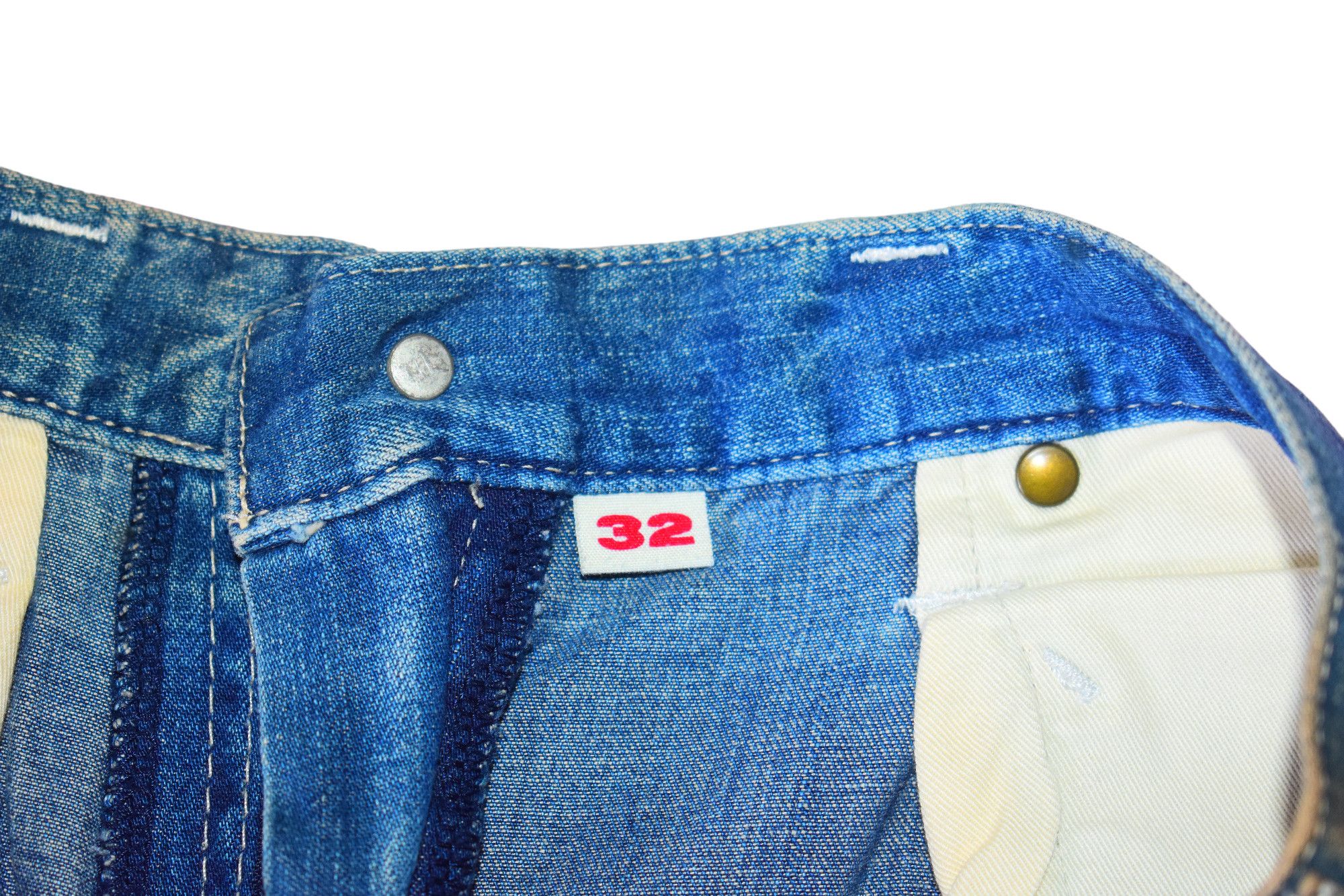 Blue Blue Japan × Japanese Brand Vintage Blue Blue Double Knee Jeans W33 Size US 32 / EU 48 - 7 Thumbnail