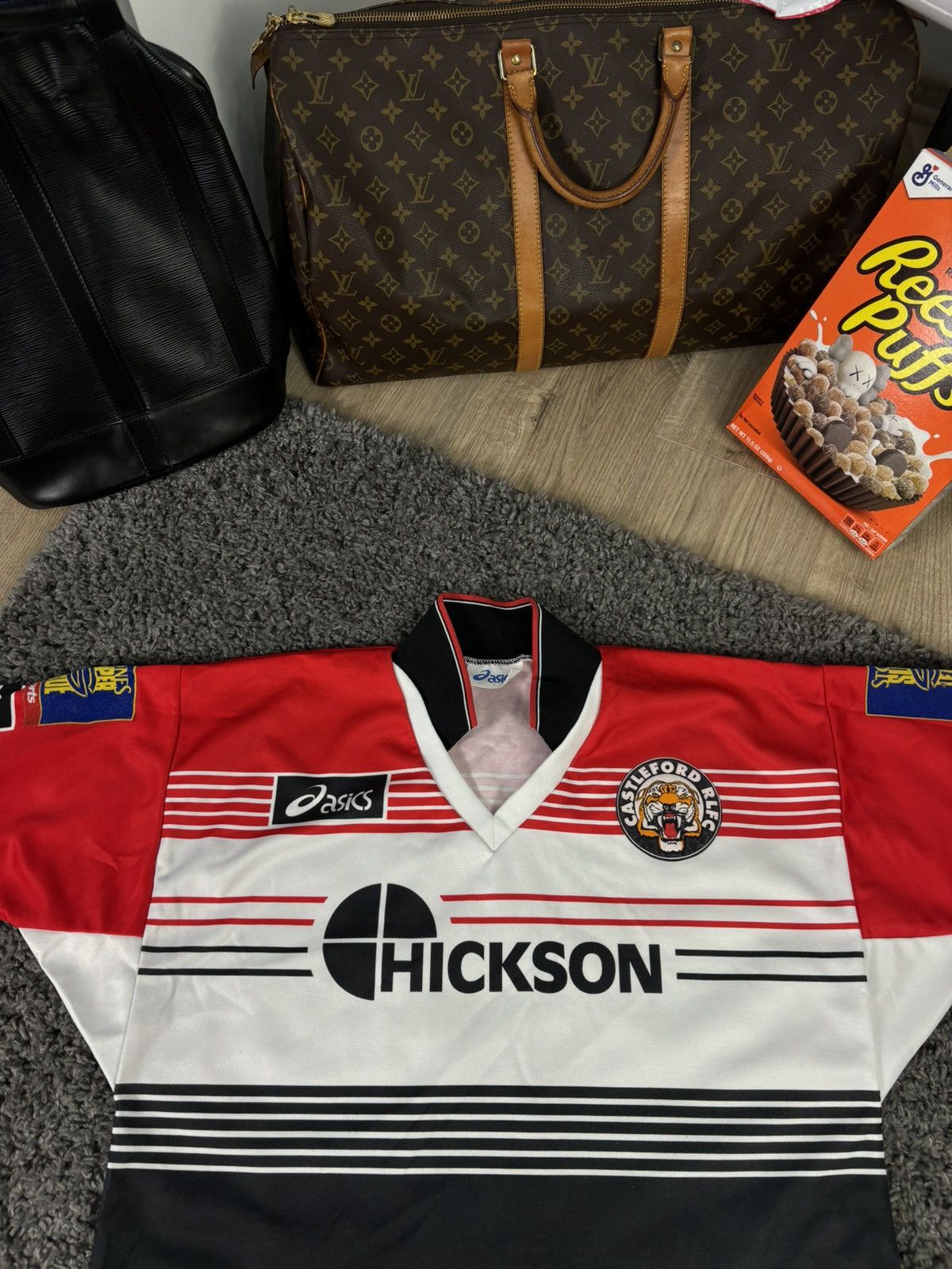 Asics ASICS CASTLEFORD TIGERS 1995 RUGBY JERSEY VINTAGE Size US L / EU 52-54 / 3 - 4 Thumbnail