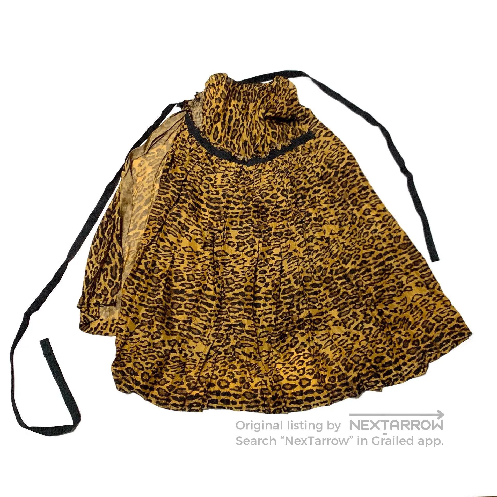 Junya Watanabe leopard print asymmetrical skirt dress. Size M / US 6-8 / IT 42-44 - 9 Thumbnail