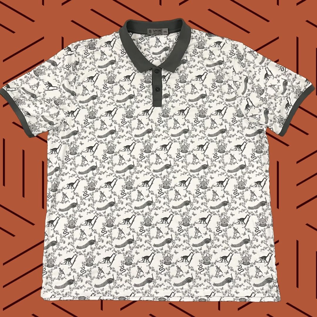 G/FORE G/FORE G4 Polo Shirt Mens 2XL White Snake Golf Performance Stretch Shirt Mens Regular Size 2XL White Snake Golf Size US XXL / EU 58 / 5 - 1 Thumbnail