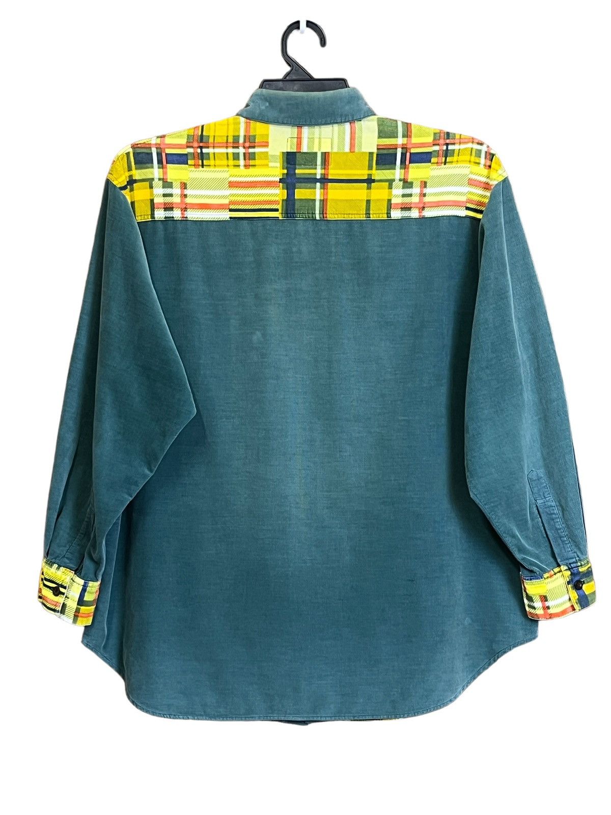 Issey Miyake JAPANESE BRAND NAF NAF CORDUROY PATCHWORK BUTTON UPS SHIRT Size US L / EU 52-54 / 3 - 2 Thumbnail