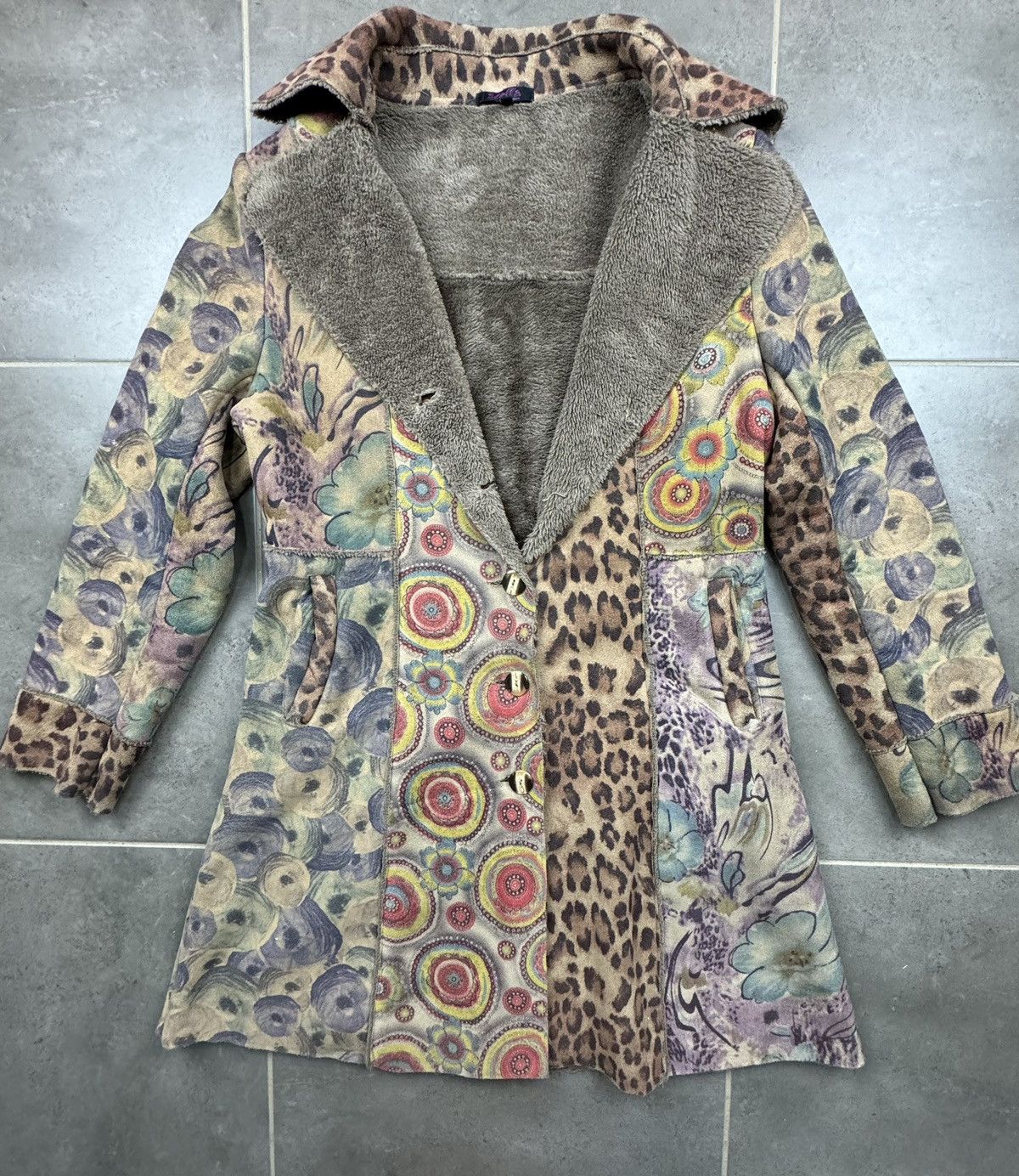 Vintage Style Stella Morgan Leopard Patchwork Size 10