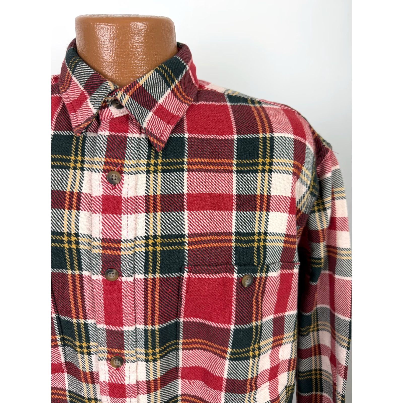 Eddie Bauer VINTAGE Eddie Bauer Flannel Shirt Men M Oversized Heavyweight Red Plaid Button-Up Size US M / EU 48-50 / 2 - 3 Thumbnail
