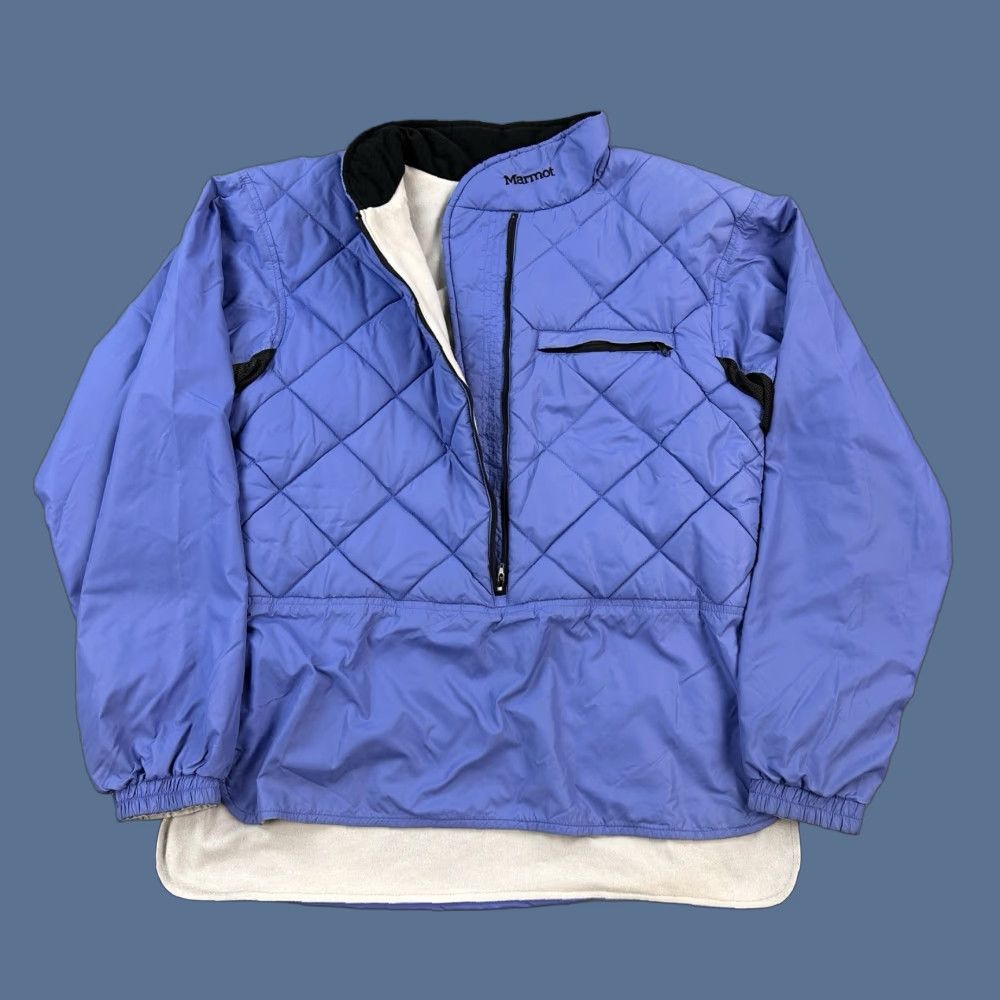 Marmot VINTAGE Marmot DriClime Anorak Jacket Womens M Purple Blue Quilted Pullover Size M / US 6-8 / IT 42-44 - 1 Thumbnail