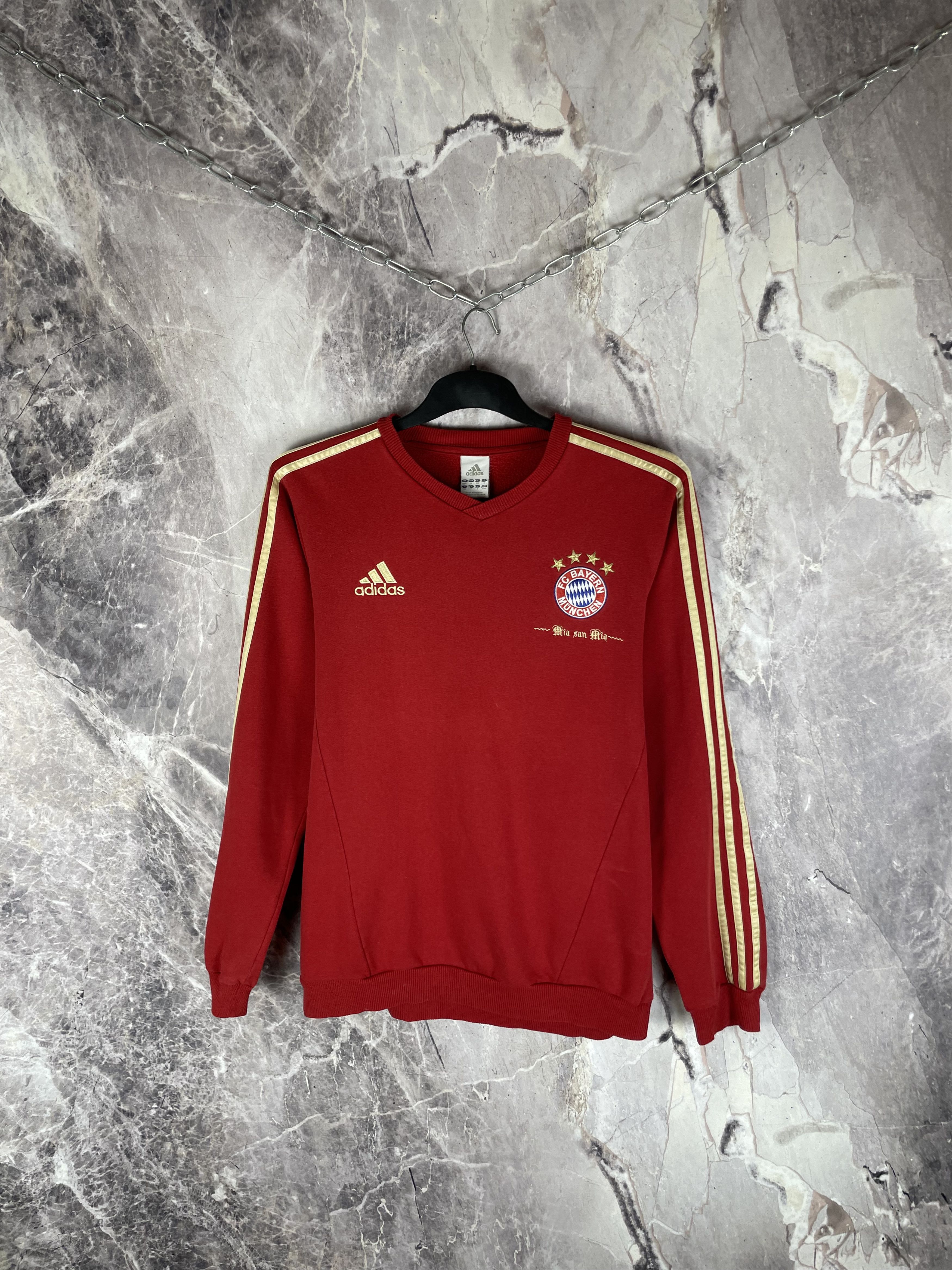 Adidas Vintage Bayern Munich Football Sweatshirt Soccer Size US M / EU 48-50 / 2 - 2 Thumbnail