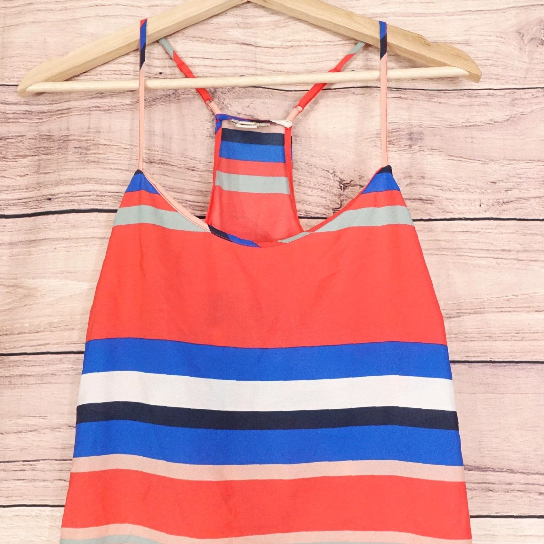 J.Crew J Crew Tank 8 Multicolor Striped Sleeveless Summer Casual Top Womens Size M / US 6-8 / IT 42-44 - 2 Thumbnail