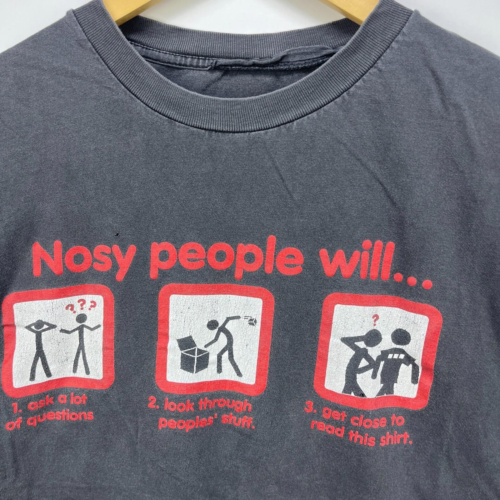 Vintage Vintage 90s Sun Faded Statement Comedy T-Shirt Large XL Size US L / EU 52-54 / 3 - 1 Thumbnail