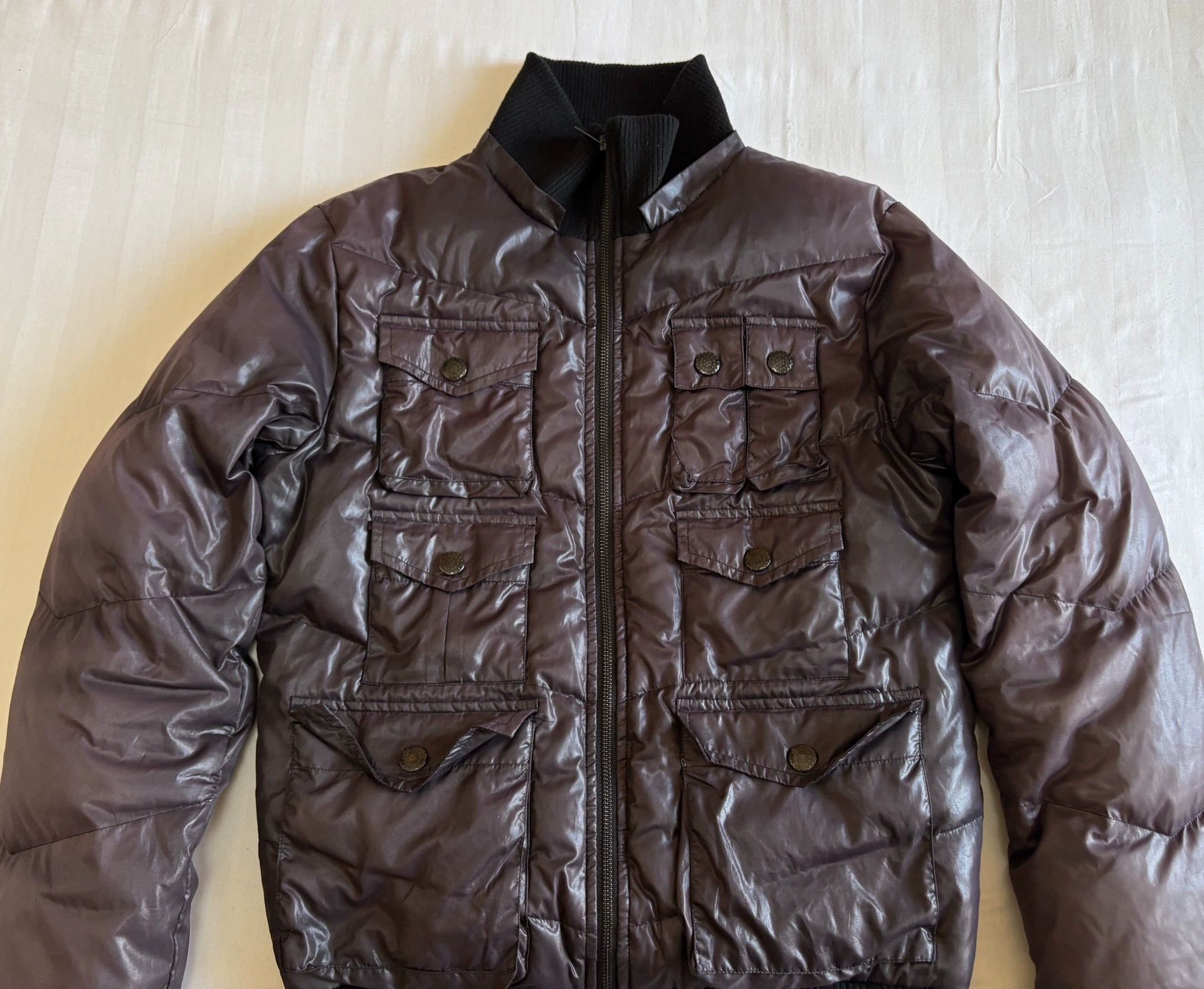 BUFFALO BOBS Buffalo Bobs Vintage Down Jacket Multi-Pkt Double Zip Knit Trim Size US M / EU 48-50 / 2 - 4 Thumbnail