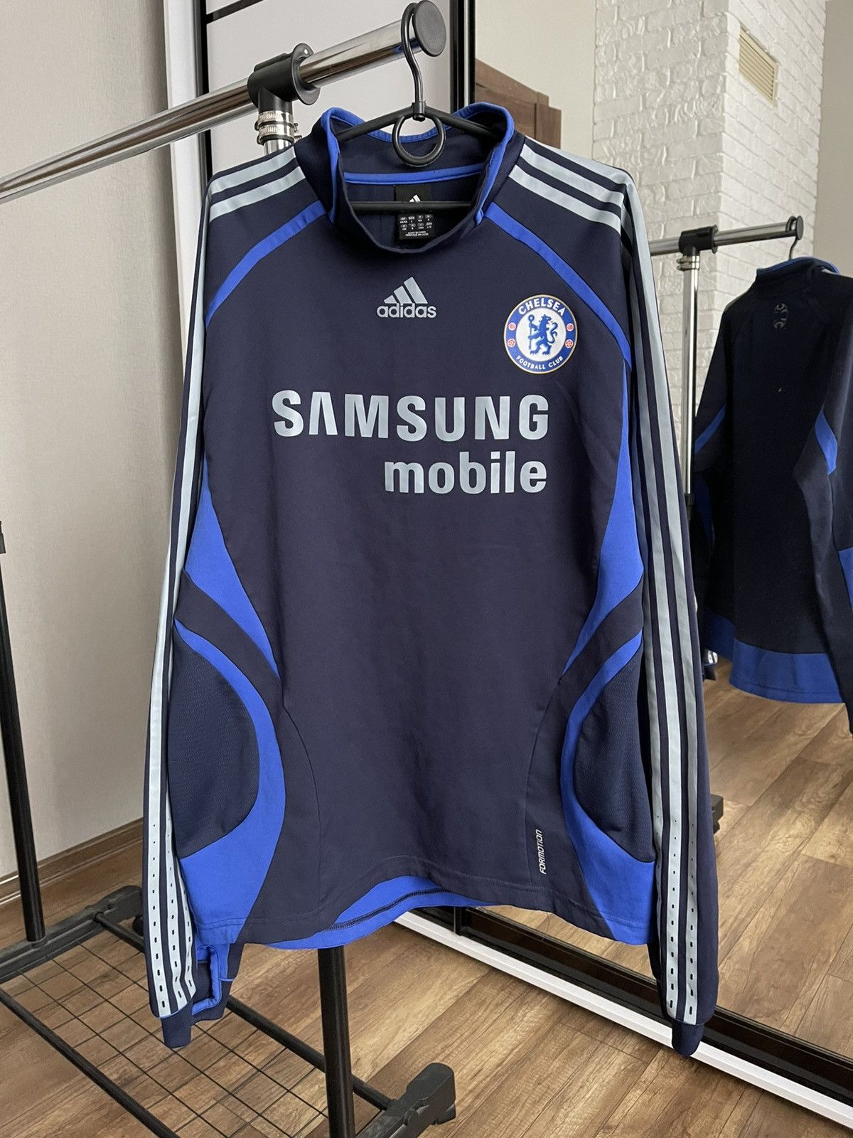 Adidas Adidas Chelsea Vintage Soccer Training Top Sweatshirt 2000s Size US L / EU 52-54 / 3 - 3 Thumbnail