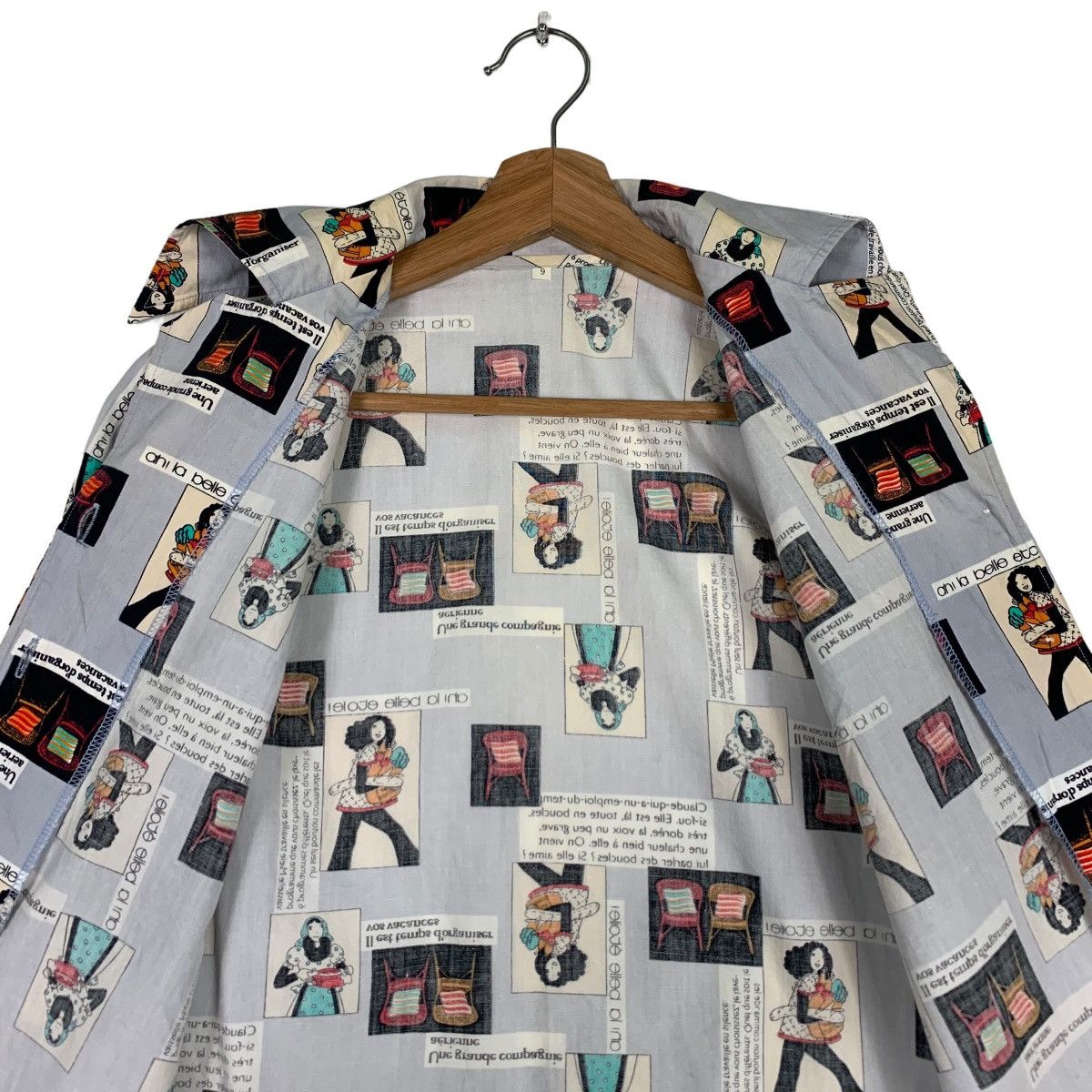Japanese Brand BELLE ETOILE Fullprint Shirt #0117-C6 Size S / US 4 / IT 40 - 13 Thumbnail