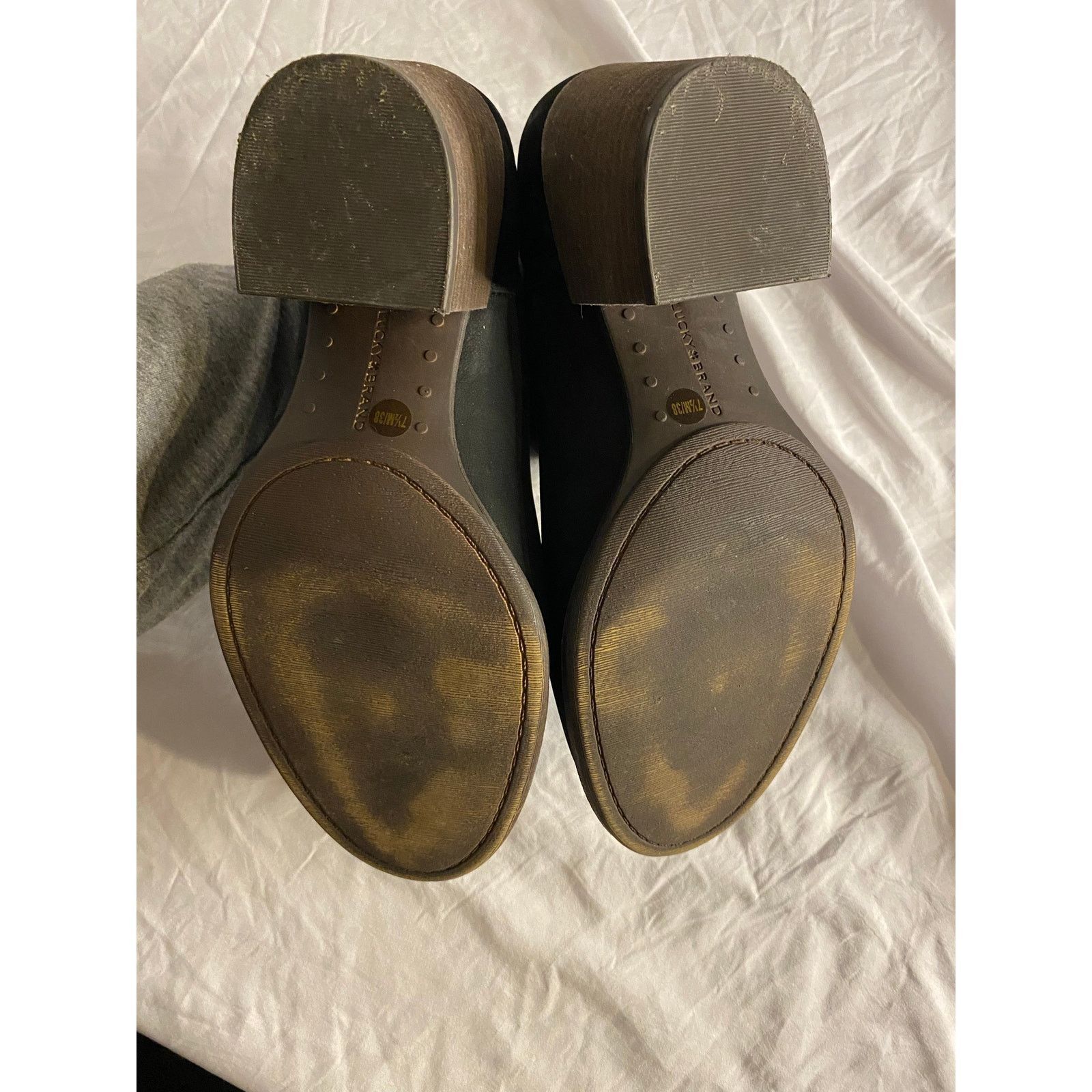 Lucky Brand Western Block Heel Suede Booties Black Lucky Brand Size 7.5 Size US 7.5 / IT 37.5 - 7 Thumbnail