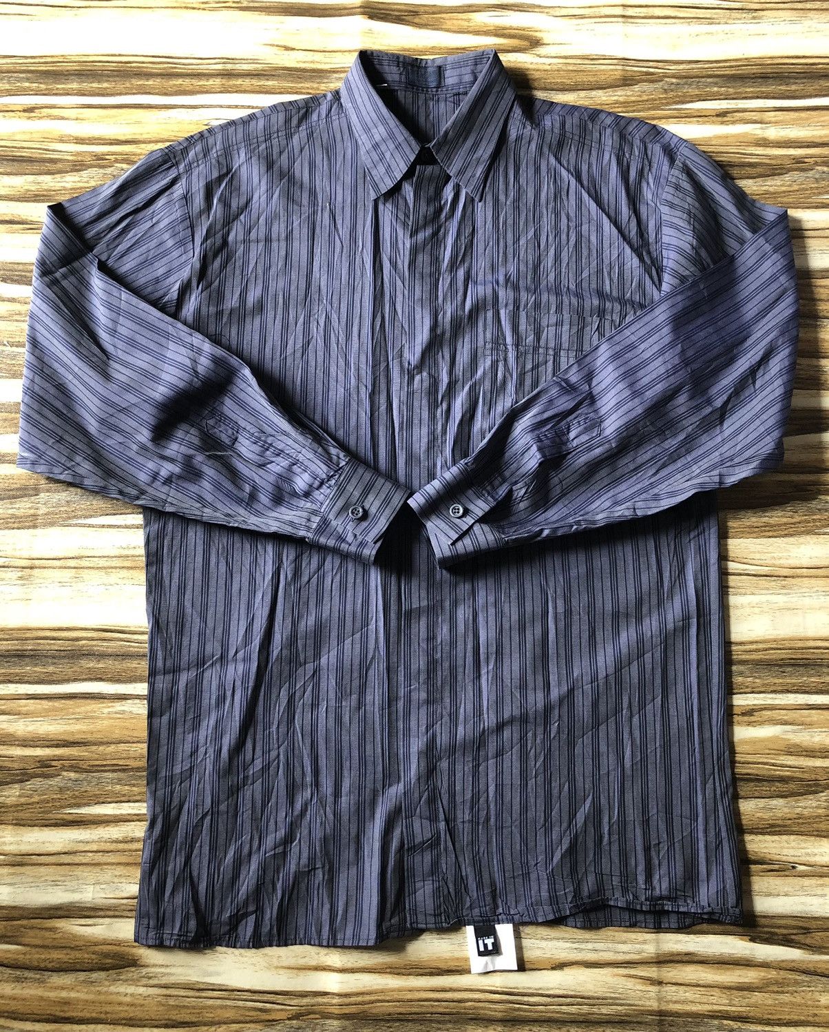 Versus Versace Vintage Versus B/D striped shirt Size US XL / EU 56 / 4 - 2 Thumbnail