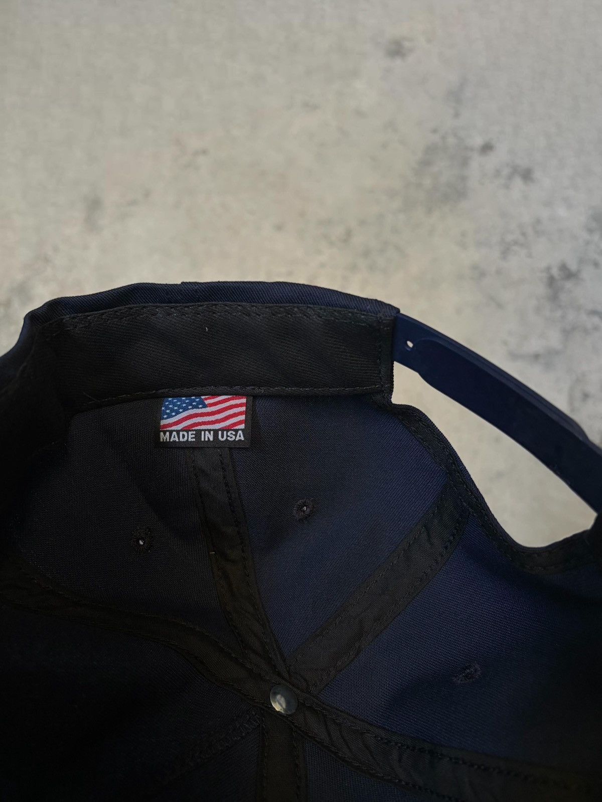 Kanye West 2019 JIK Embroidered Vinyl Navy Hat Size ONE SIZE - 3 Thumbnail
