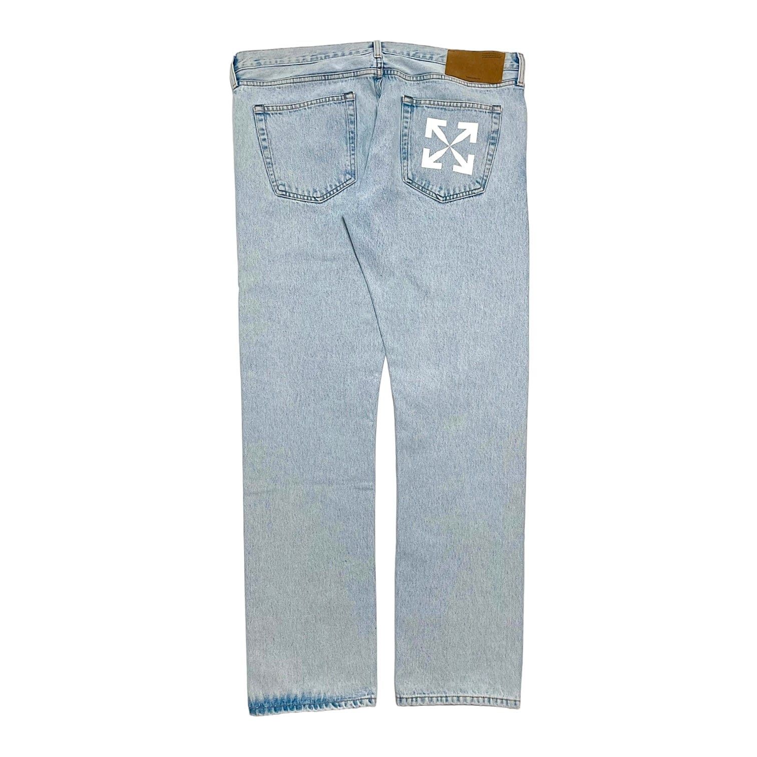 Off-White Off White Arrow Pocket Slim Fit Jeans Bleach Blue Size US 38 / EU 54 - 1 Thumbnail