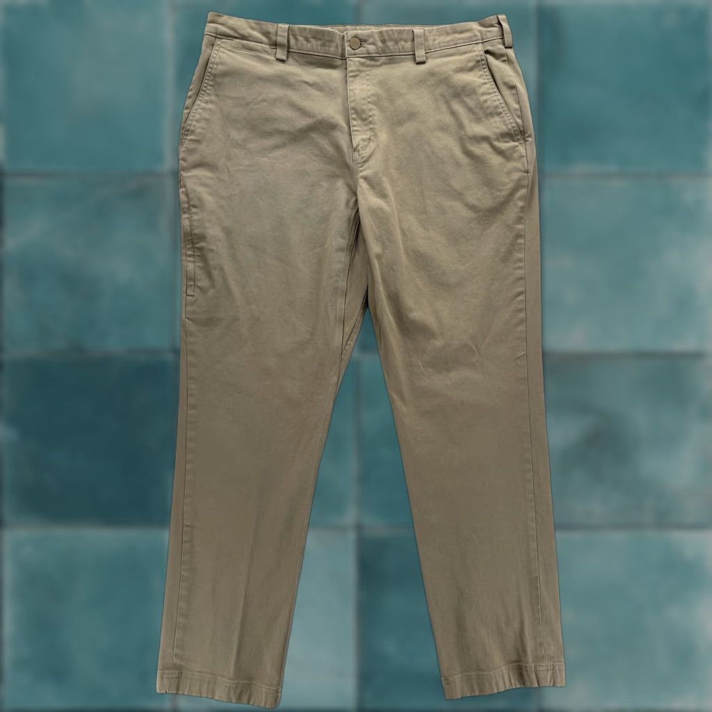 Duluth Trading Company Duluth Flex Ballroom Khaki 2.0 Standard Fit Pants Mens 38x32 Beige Stretch Work Size US 38 / EU 54 - 1 Thumbnail