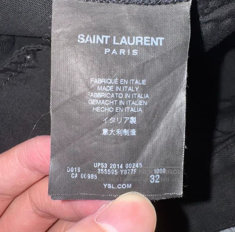 Saint Laurent Paris Saint Laurent Paris Stretch black basic denim jeans Size US 32 / EU 48 - 6 Thumbnail