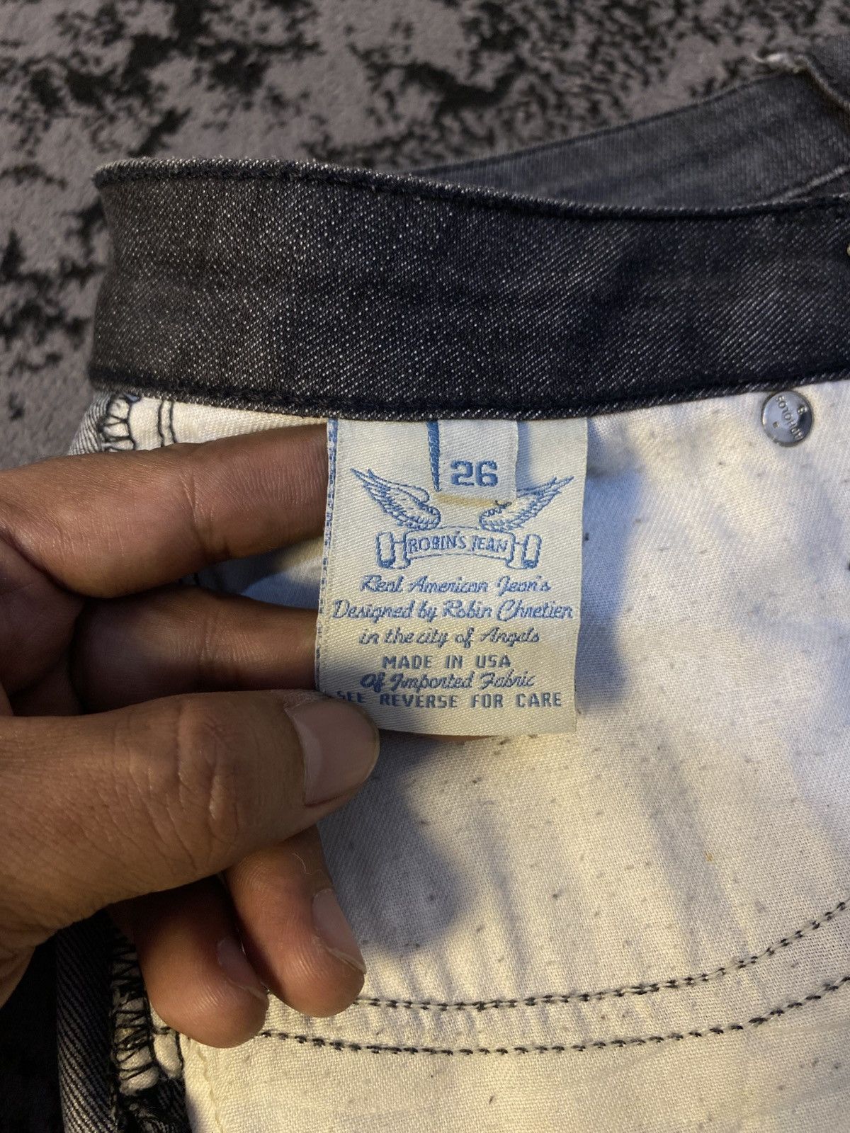 Robins Jeans Wings Studded Back Pocket Robin’s Jeans 🔥 Size 27" / US 4 / IT 40 - 5 Thumbnail
