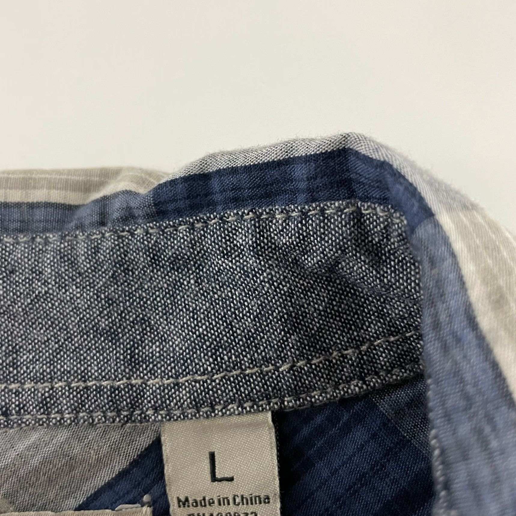 Bones Beans X Bones Plaid Short Sleeve Button-Up Shirt L Men Blue Gray Size US L / EU 52-54 / 3 - 2 Thumbnail