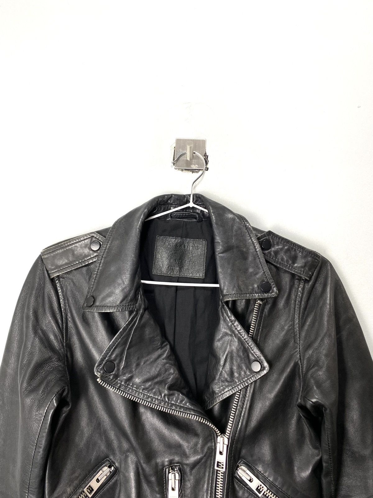 Allsaints All Saints Luna Biker Leather Jacket Size S Size S / US 4 / IT 40 - 2 Thumbnail