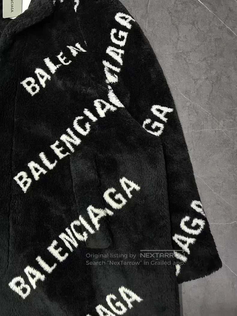 Balenciaga Balenciaga Logo Print Teddy Coat. Size US S / EU 44-46 / 1 - 6 Thumbnail