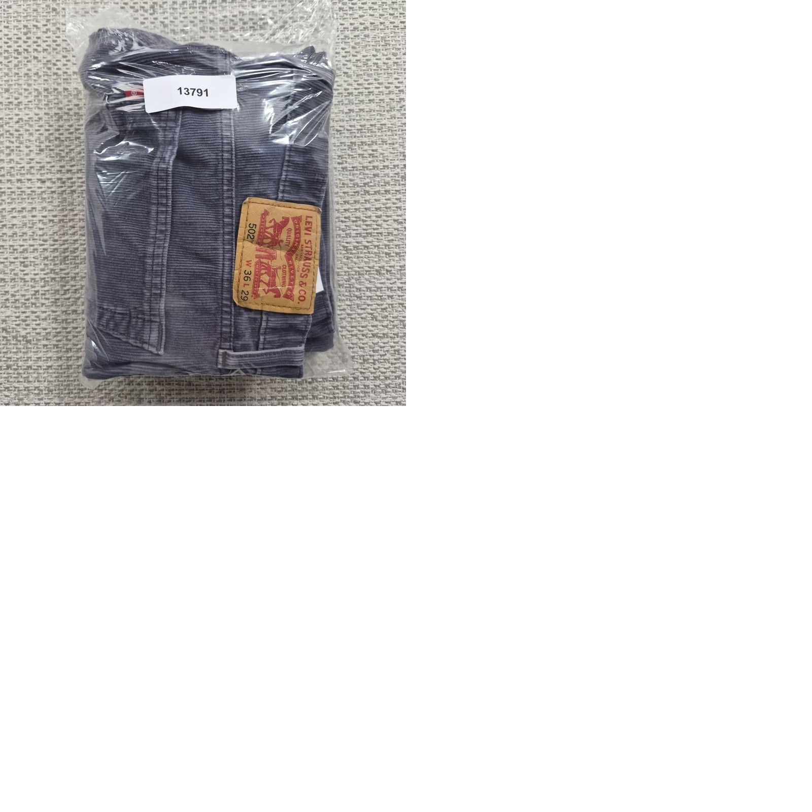 Levi's Levi's 502 Corduroy Jeans Mens 36x29 Gray Regular Fit Tapered Stretch Pockets Logo 5-Pocket Denim Corduroy USA 80s 90s Vintage N/A Size US 36 / EU 52 - 9 Thumbnail