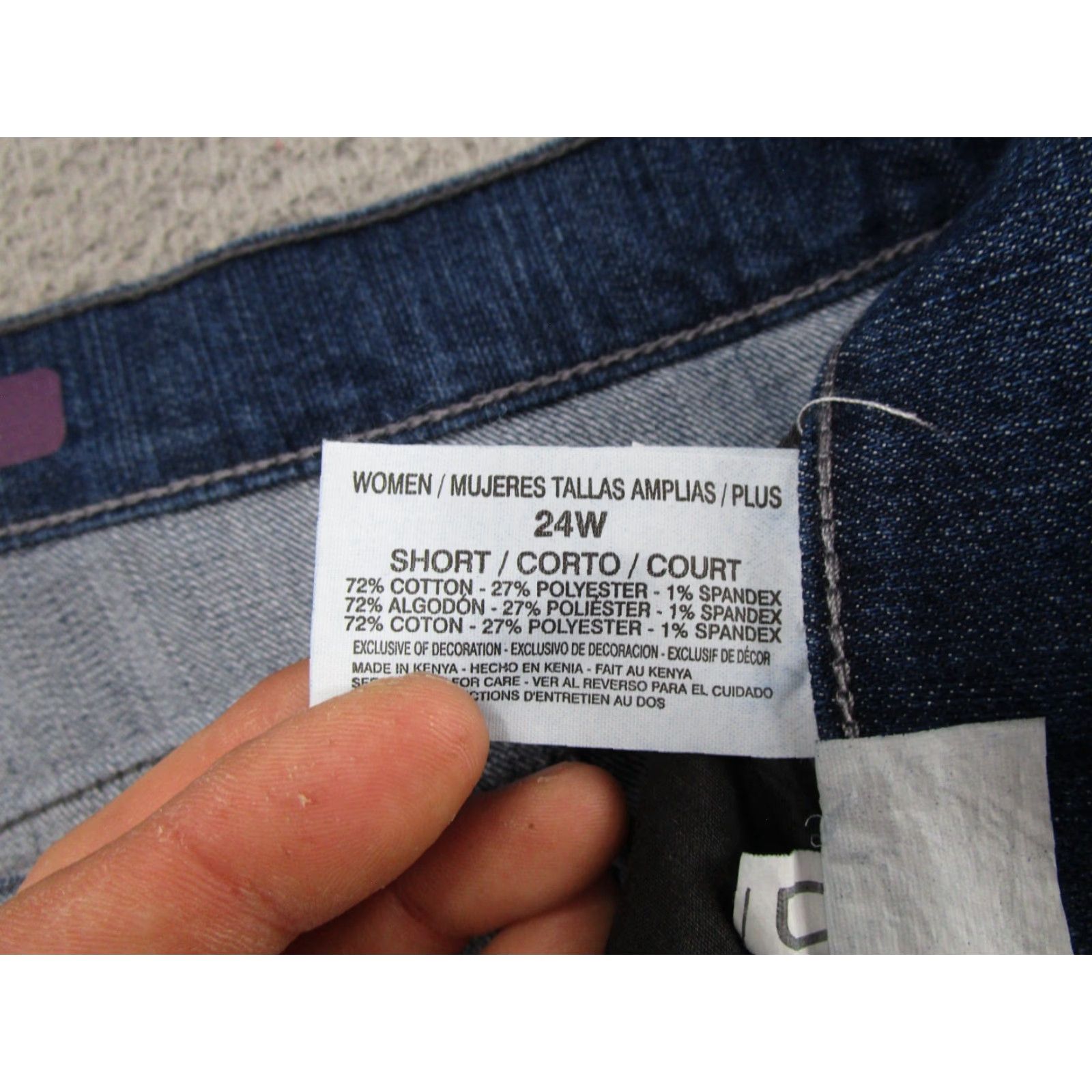 Gloria Vanderbilt Gloria Vanderbilt Amanda Classic Fit Tapered Leg Blue Jeans 24W Short NEW Size 42" / US 20 - 5 Thumbnail